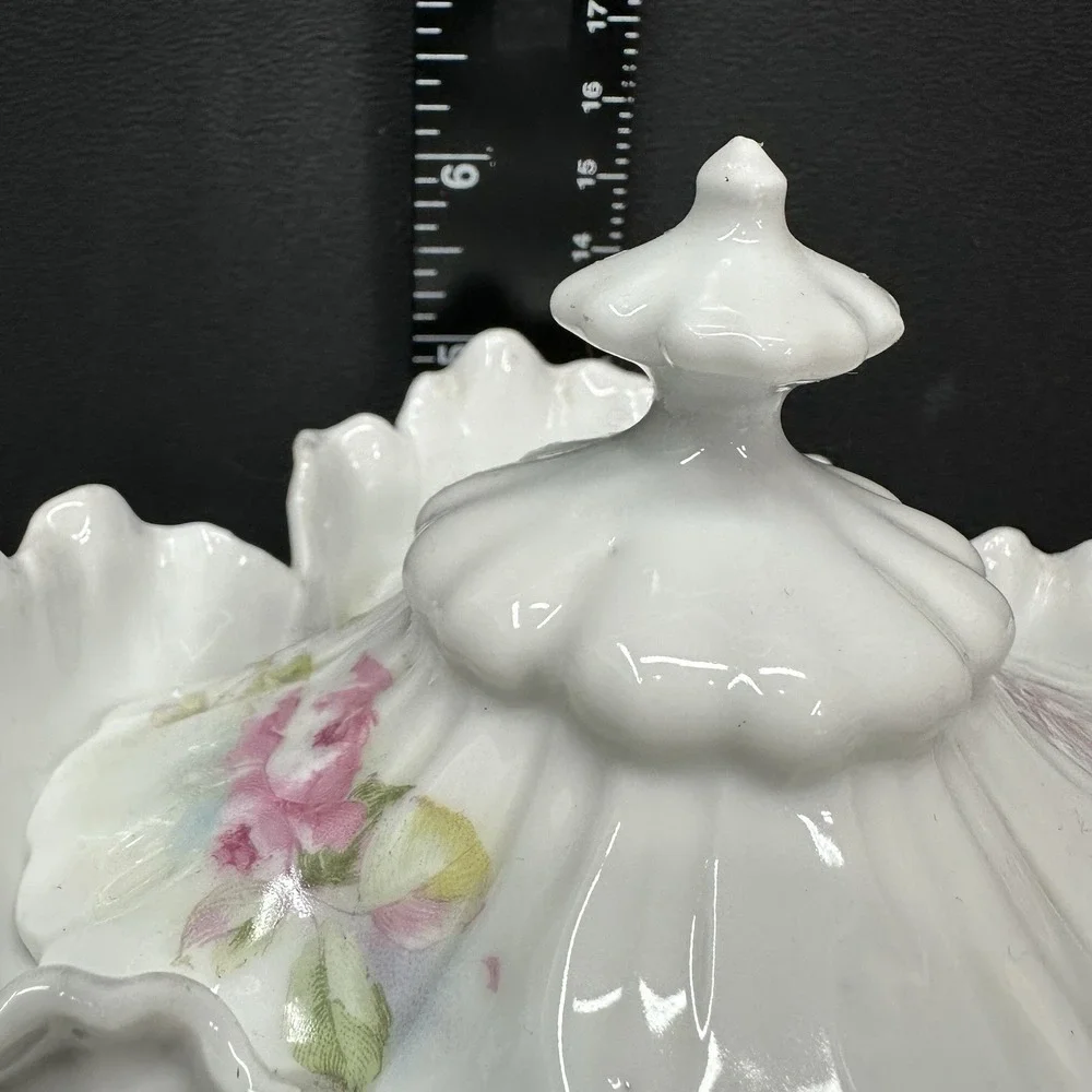 Reinhold Schlegelmilch (RS) Prussia 'Hidden Image' Lidded Sugar Bowl, Antique‎